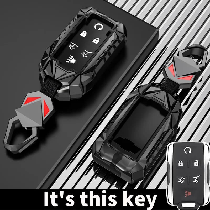 Car Key Case Cover For Chevrolet Colorado Silverado 1500 2500HD 3500HD GMC Yukon Sierra Canyon Remote Key Protecor