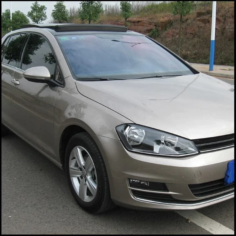 For VW Golf 7 MK7 MK7.5 2013~2019 Front Triangle Window Blind Shades Louver Vent Cover Sticker Trim Car Styling Auto Accessories