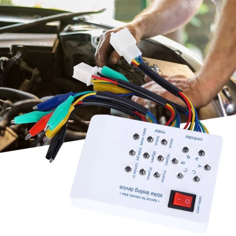 E2 Brushless Motor Tester Electro Maintenance Detector Car EBike Scooter Hall Controller Detector 115x80x26mm EBike Repair Tools