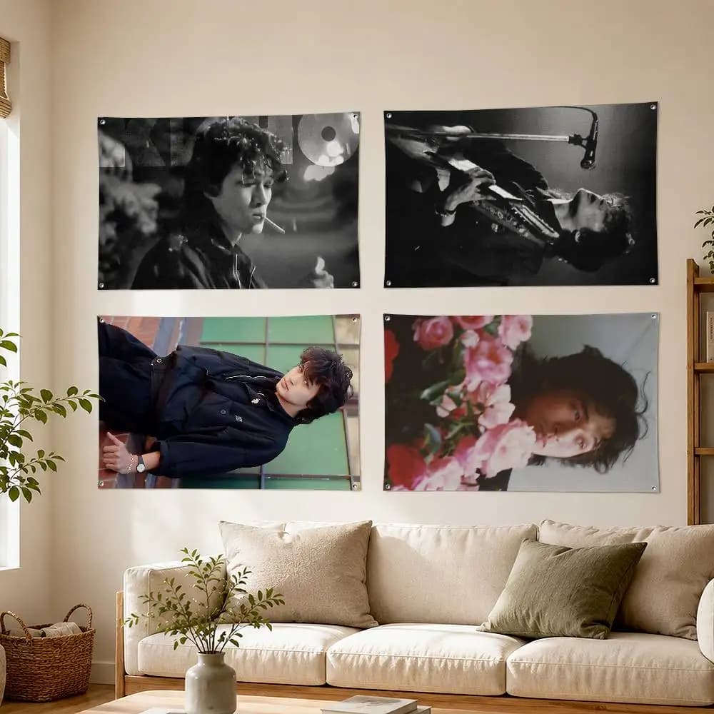 Viktor T-Tsoi K-KINO Art Hanging Flag Banner Indoor Outdoor Home Decor