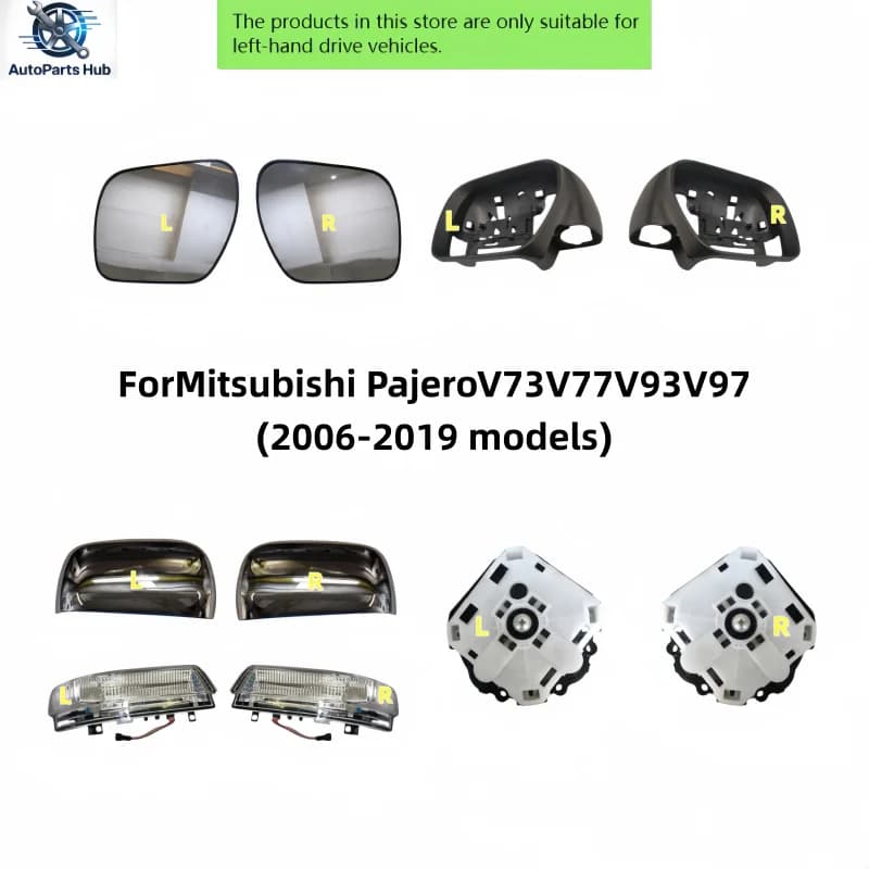 ForMitsubishi PajeroV73V77V93V97(2006-2019 models)automatic left and right rearview mirror cover frame turn signal bottombracket