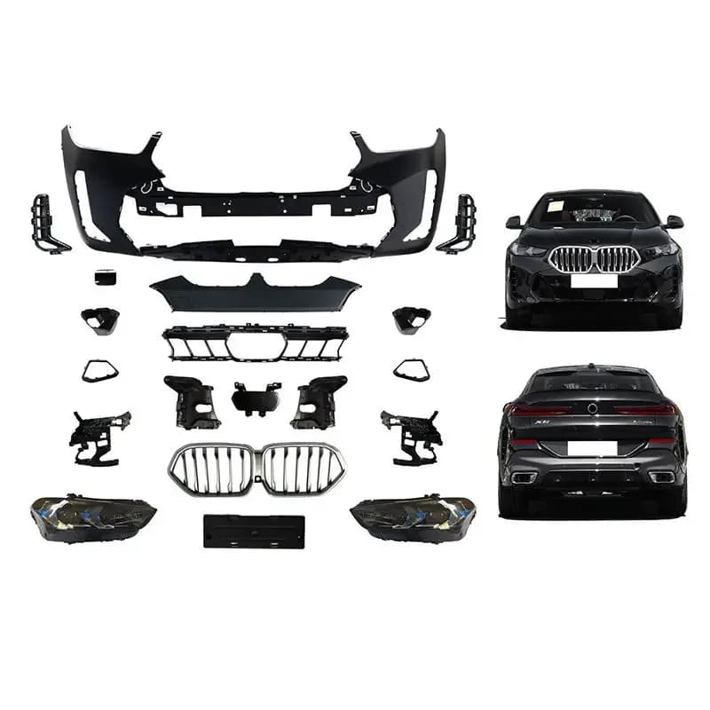 Upgr Modification KitOld To New Front Bumper Headlight Fender Hood Body Kit For S X6 G06 LCI 2019 2020 2021 2022 To X6 202