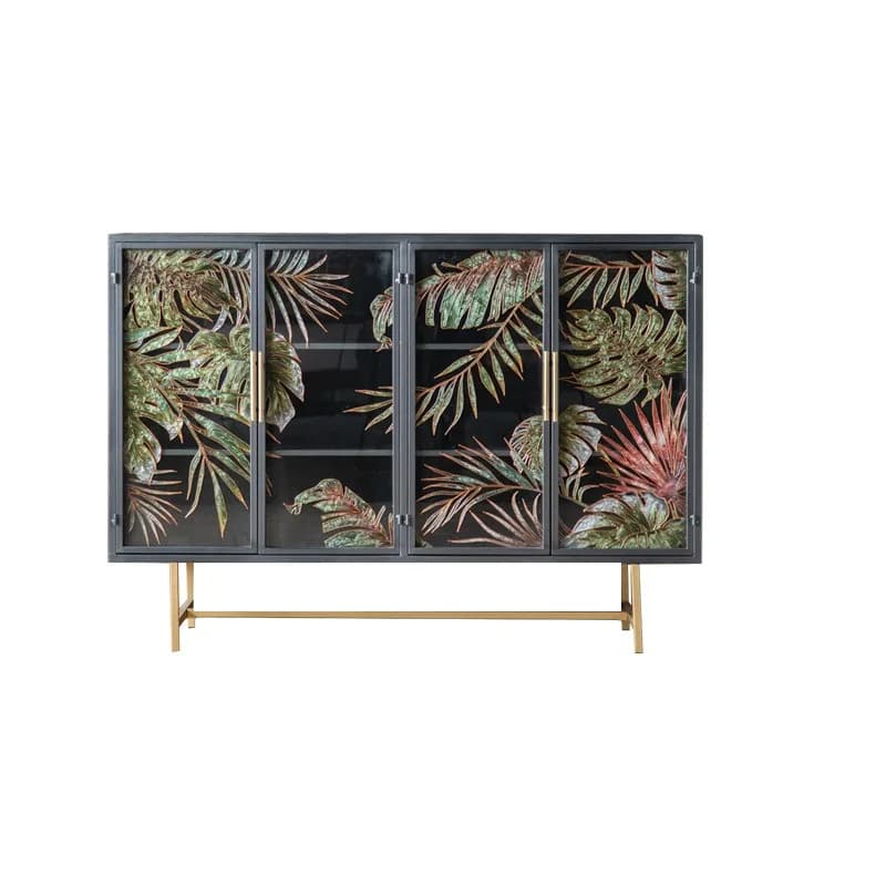 American-style entrance cabinet, wrought ironcabinet, living room cabinet,