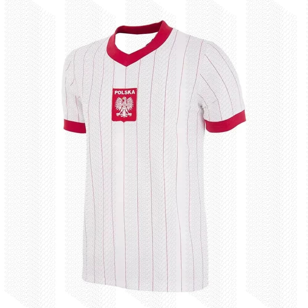 Men's Poland-inspired Retro Red White Striped T-shirt Casual Polyester Streetwear Short Sleeve