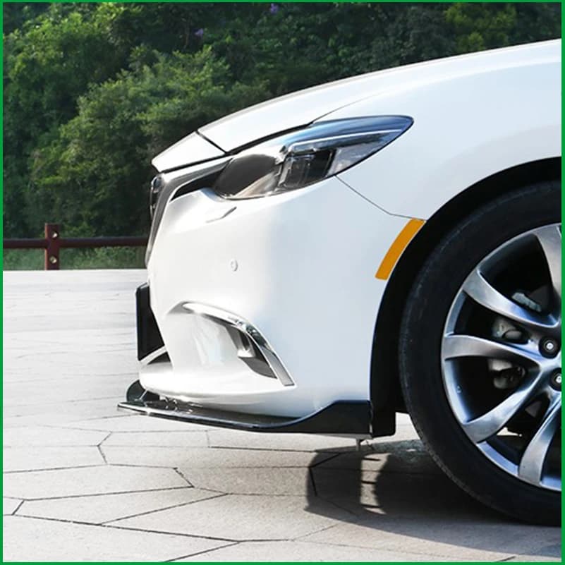 For Mazda 6 2014-2017 Front Bumper Lip Protector Diffuser Cover Spoiler Decorative Strips Car Styling Auto Accessories