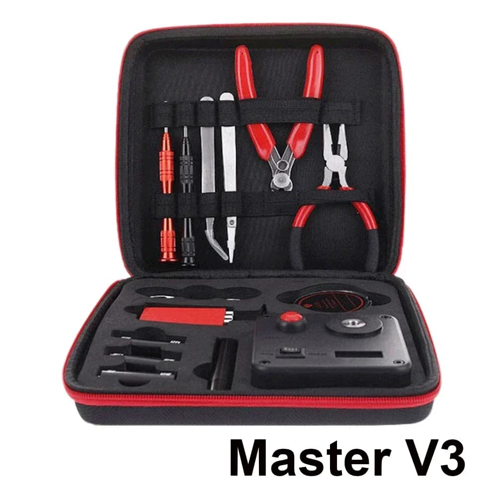 Coil Master V3 Tool Kit Coil Jig Rolling Bag DIY Cotton Tool 521 TAB Mini Rebuild Heating Wire