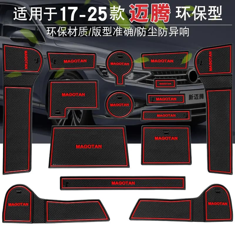 Premium Interior Accessories for VW Magotan B8 330 Luxury 2025 Cup Mats Door Sills Decorative Inserts