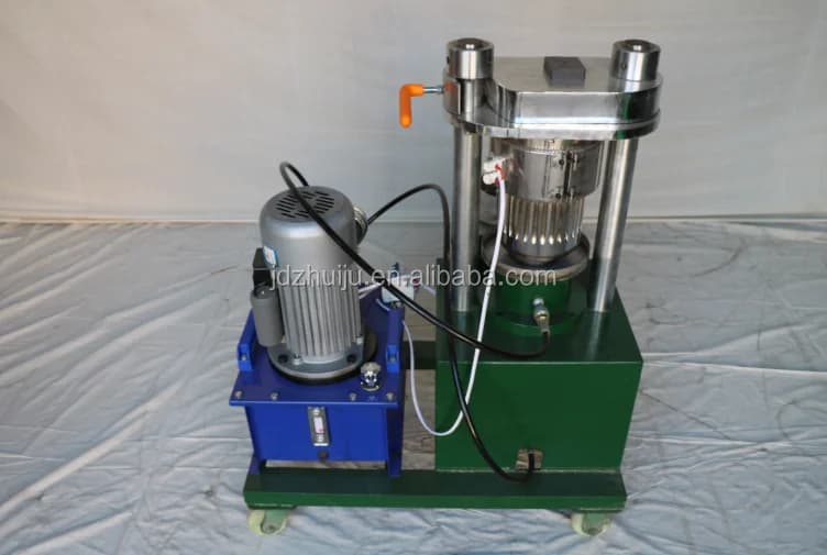 Organic Oil Press Machine Avocado Rapeseed Oil Extraction Machine Olive Hydraulic Cold Press Machine Factory Direct Sales HJ-H80