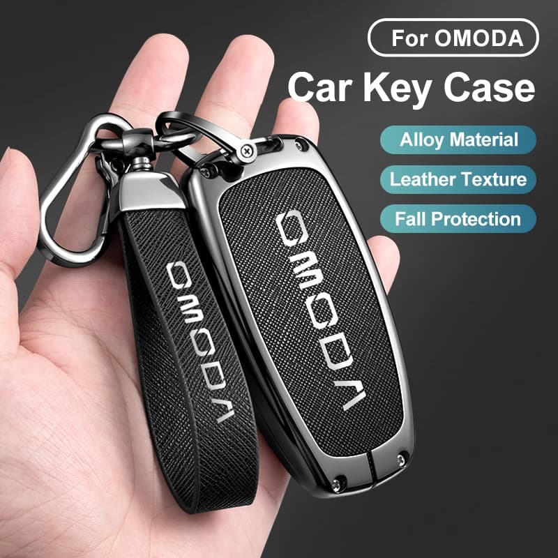Car Key Case Bag for Chery Omoda C5 E5 C9 Omoda 5 9 EV PHEV 2025 Key chain Protective Cover Smart Remote Key Protection Shell