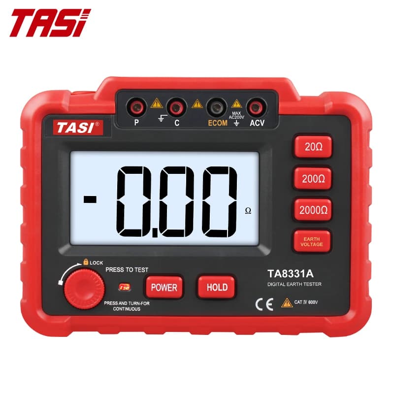 TASI TA8331A Digital Earth Ground Resistance Testers 2000 Ohm Earth Resistance Meter