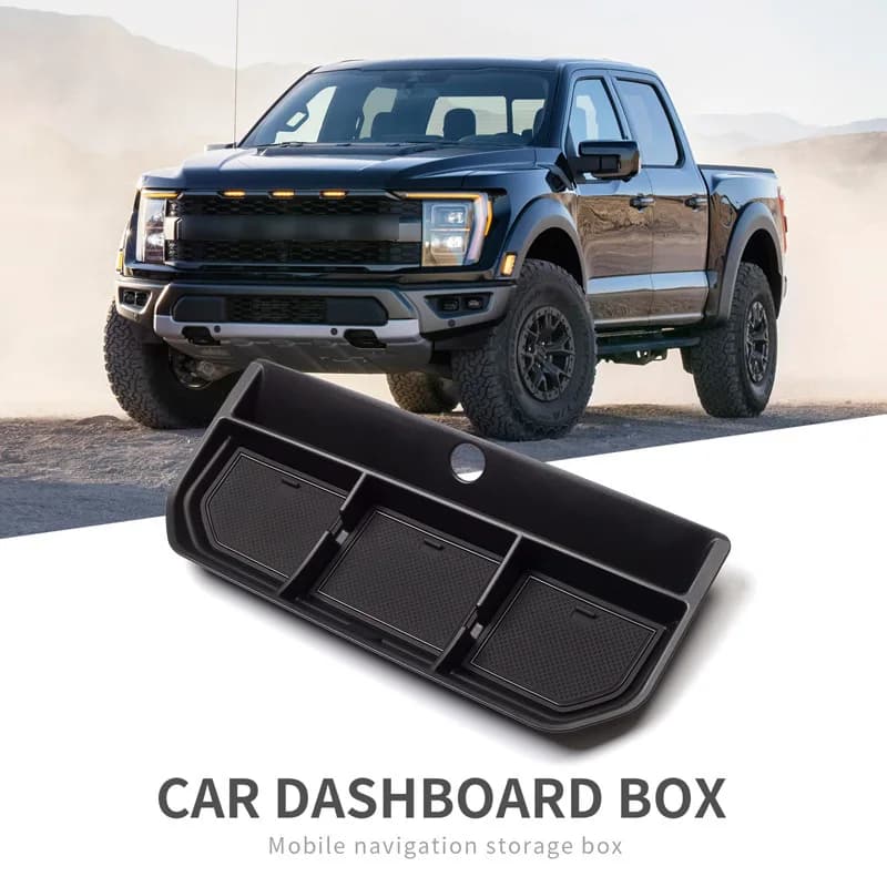 Suitable for 21-23 Ford F150 instrument panel storage box Raptor RAPTOR center console modified storage box