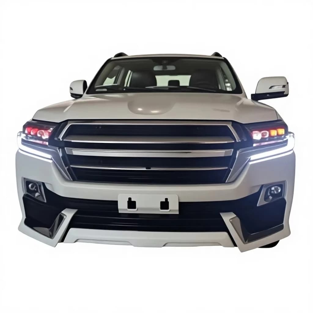 For Toyota LC Plastic TD Style Front Lip Diffuser Bumper Grill Kit