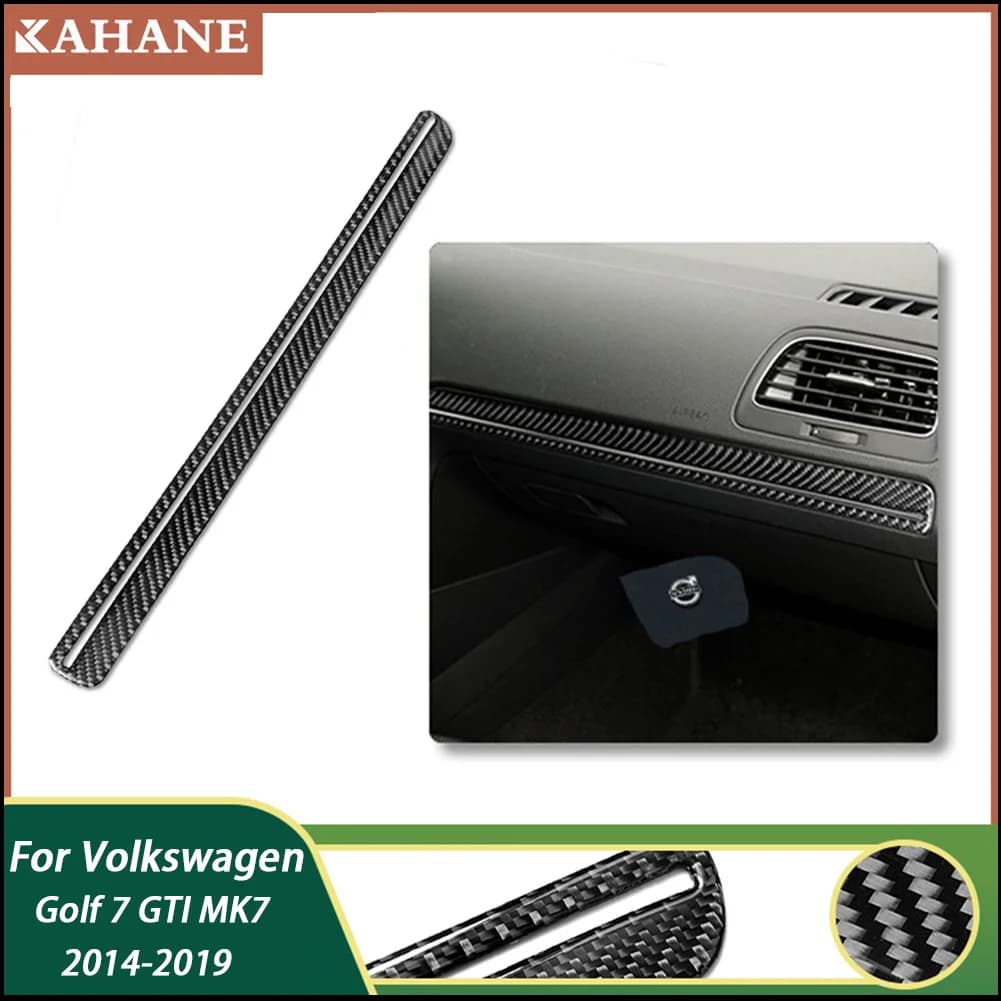 For Volkswagen Golf 7 GTI MK7 2014-2019 Easy-Install Carbon Fiber Stickers - Car Interior Upgrade for Car co pilot