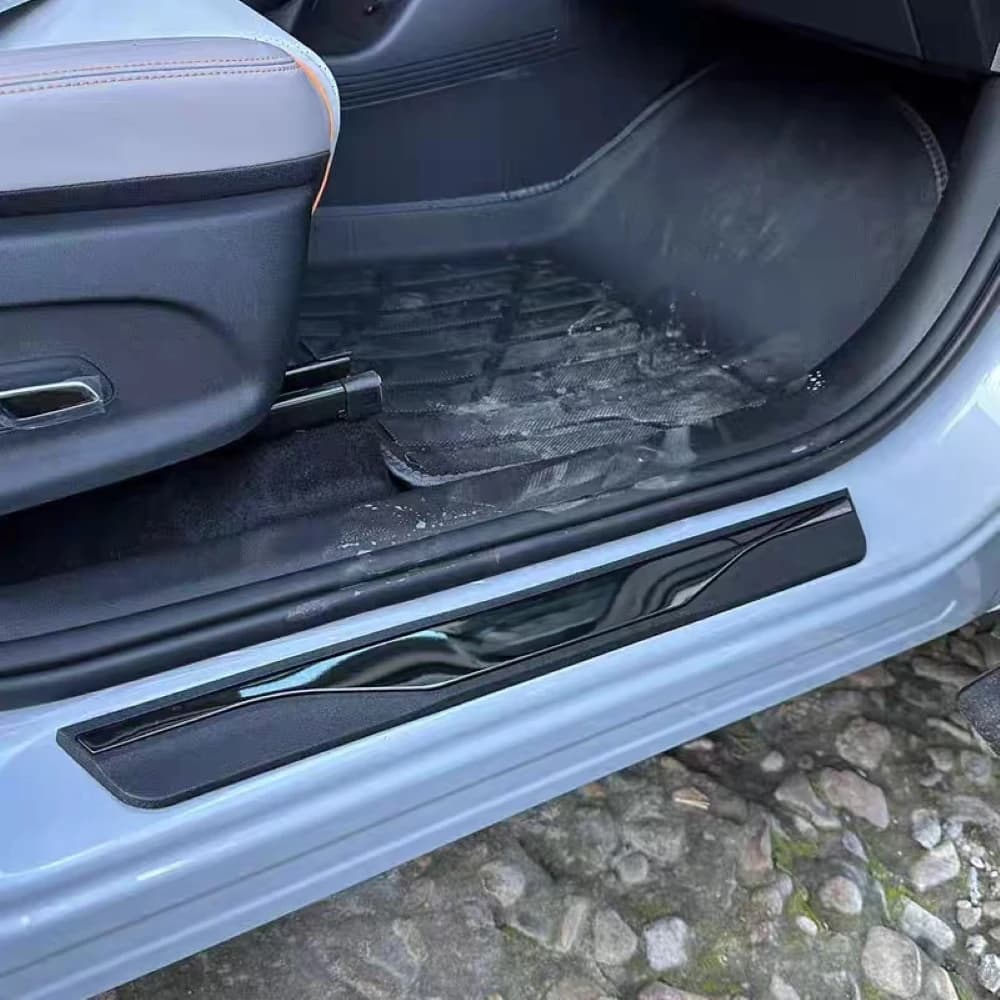 For Perodua Myvi 2011-2023 2024 2025 2026 2027 Door Sill Plate Strips Stainless Steel Plastic 3d Car Sticker Interiors Auto Part
