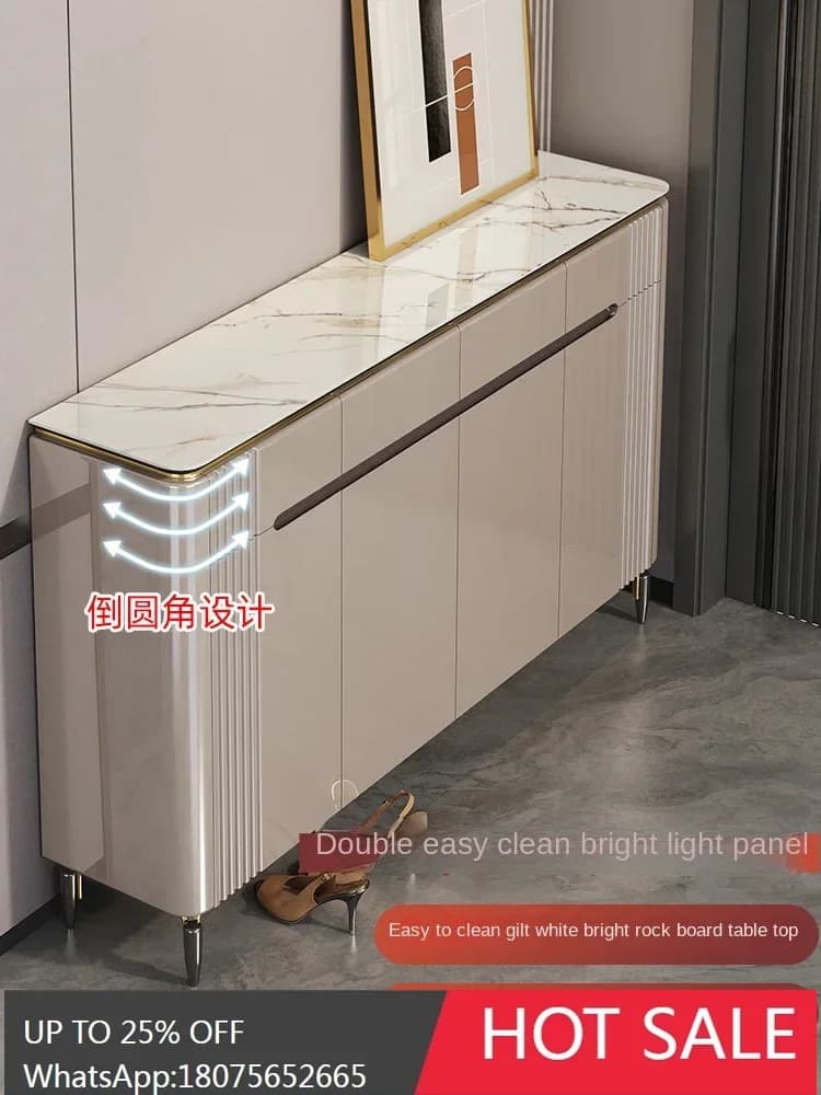 SGF rock slab shoe cabinet household large-capacity multi-layer entry door cabinet integrated