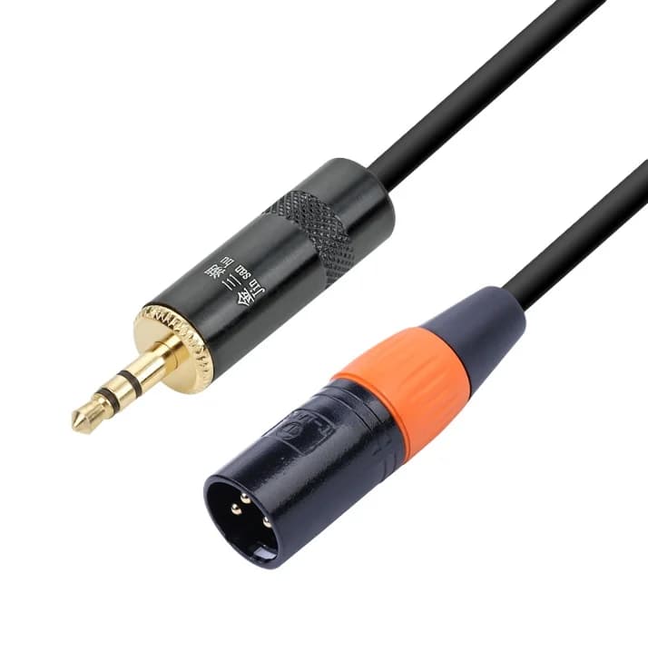 Xlr Female Male To 3.5mm Connector Microphone Cable 1m OEM MRC070 Copper Contact