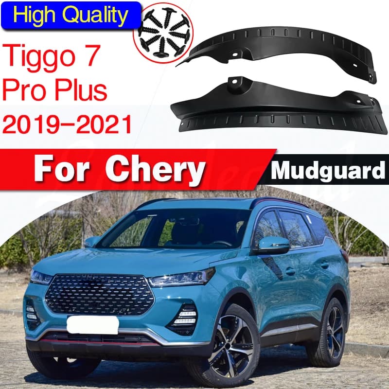 2pcs Car Mud Flaps Rear Tire Mat Modification For Chery Tiggo 7/ 7 PRO/7 PLUS 2019 2020 2021 Mudguards Anti Dirt Cover