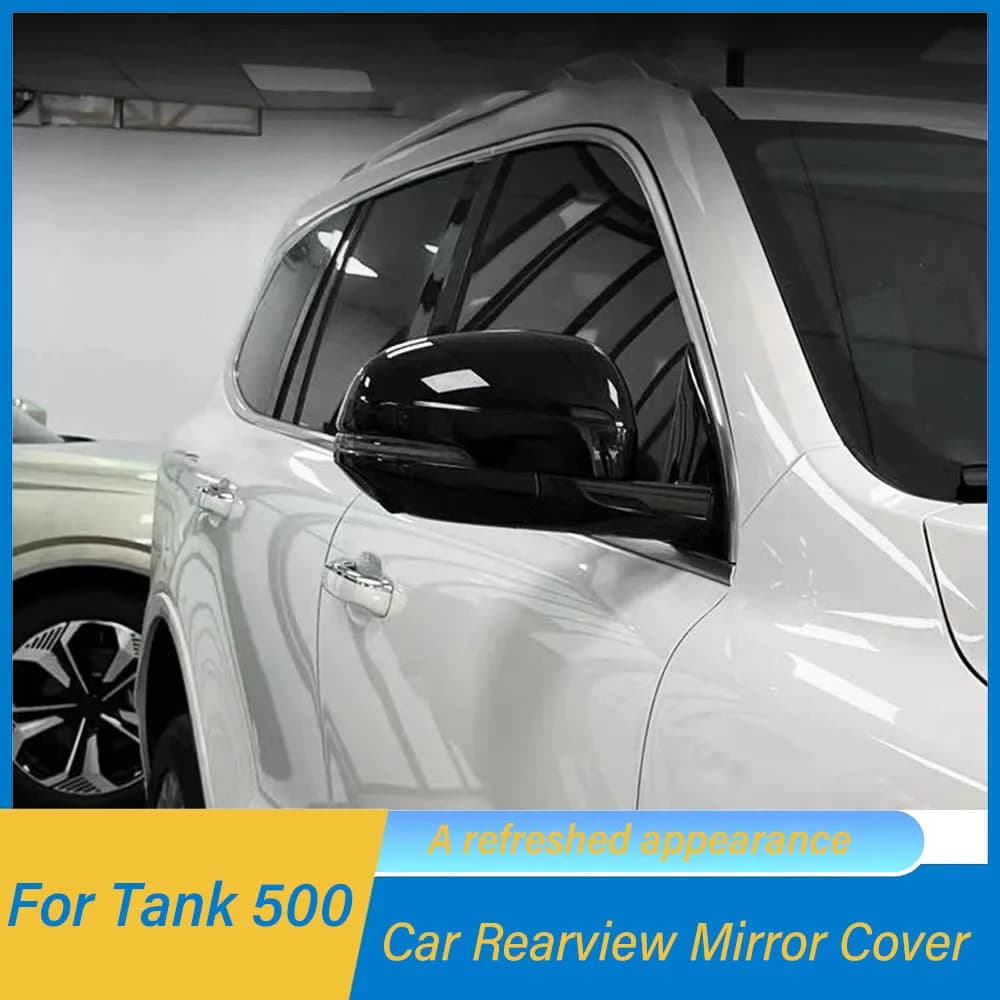 For Tank 500 2022 2023 2024 2025 Car Rearview Mirror Cover Trim Protect Parts Door Side Mirror Shell Exterior Accessories