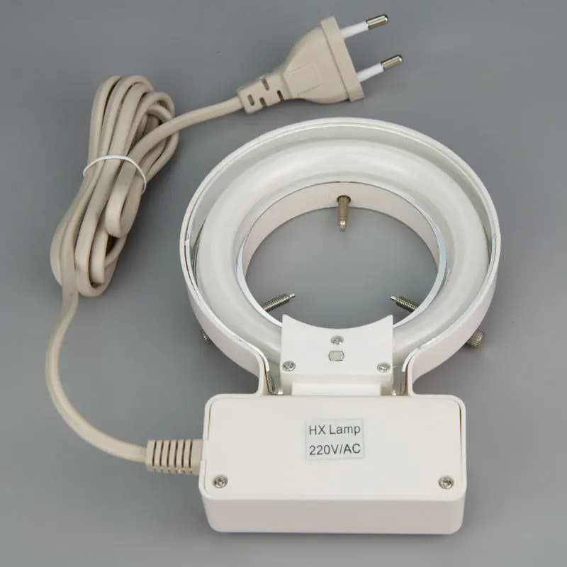 10W 220V 110V Stereo Microscope LED Light Fluorescent Ring Light 70mm Ring Bulb Lamp Illuminator Tools