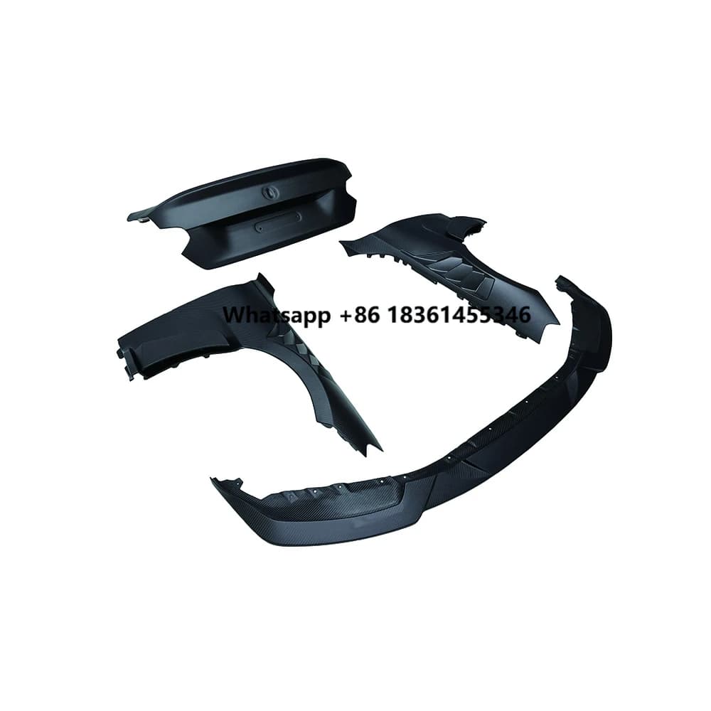 For G87 M2 - R44 Front Lip, AP Fender, OEM Trunk Lid For  Dry Carbon Matte Body Kit