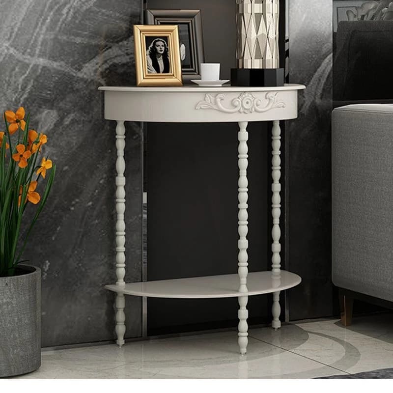 Wrought iron living room modern creative table aisle decorative cabinet bedroom table narrow against the wall