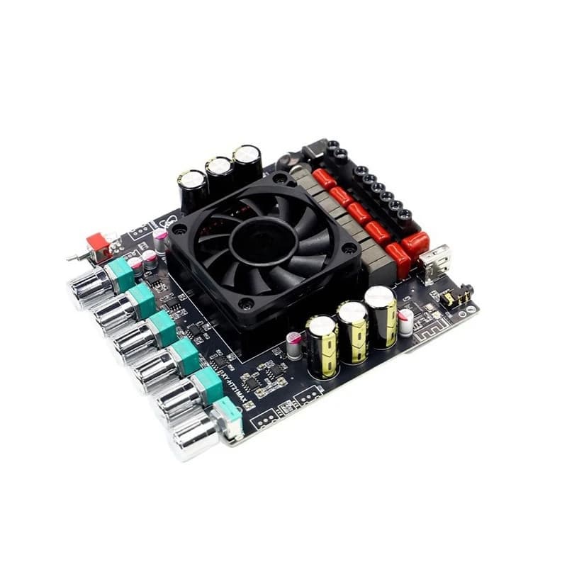 Upgraded version 2.1 channel Bluetooth power amplifier board 200W * 2 + 400W high and bass adjustment