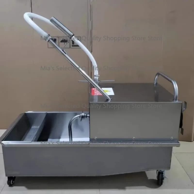 35L Stainless Steel Restaurant Fryer Filter Restaurant Used Deep Fryer Oil Filter Cart Machine