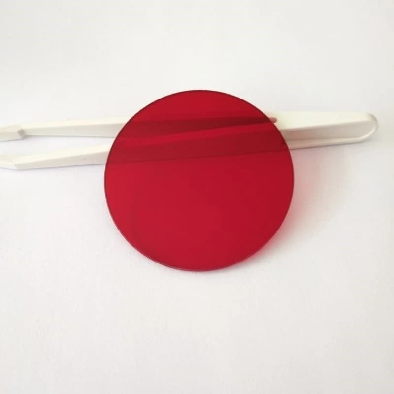 1PCS 8-80mm Lens 630nm Cut-off Filter HB630 Optical Glass Filter Lenses