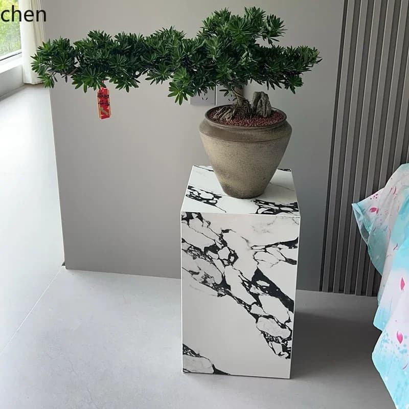 DSA  Artificial Marble Base Ornament Decoration Floor Sculpture TV Cabinet Sofa Side