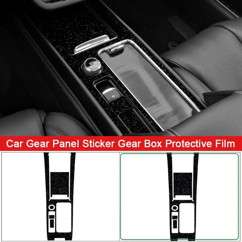 Car Interior Sticker For Lincoln Corsair 2020-2022 2023 Car Gear Panel Sticker Gear Box Protective Film Carbon Black Accessories