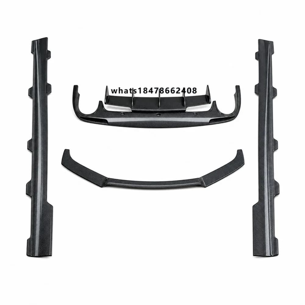 Carbon Fiber Full Body 2009-2014 Front Lip Rear Diffuser Side Skirts Lightweight Gloss