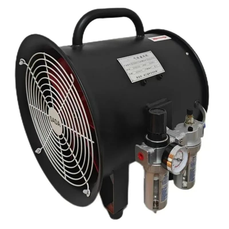 Pneumatic explosion-proof marine mining fan, ventilation and exhaust