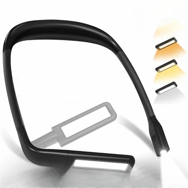2000mAh Usb Rechargeable Neck Reading Light for Bed Flexible Led Book Light Eye-friendly LED Booklight Reading Lamp Night Light