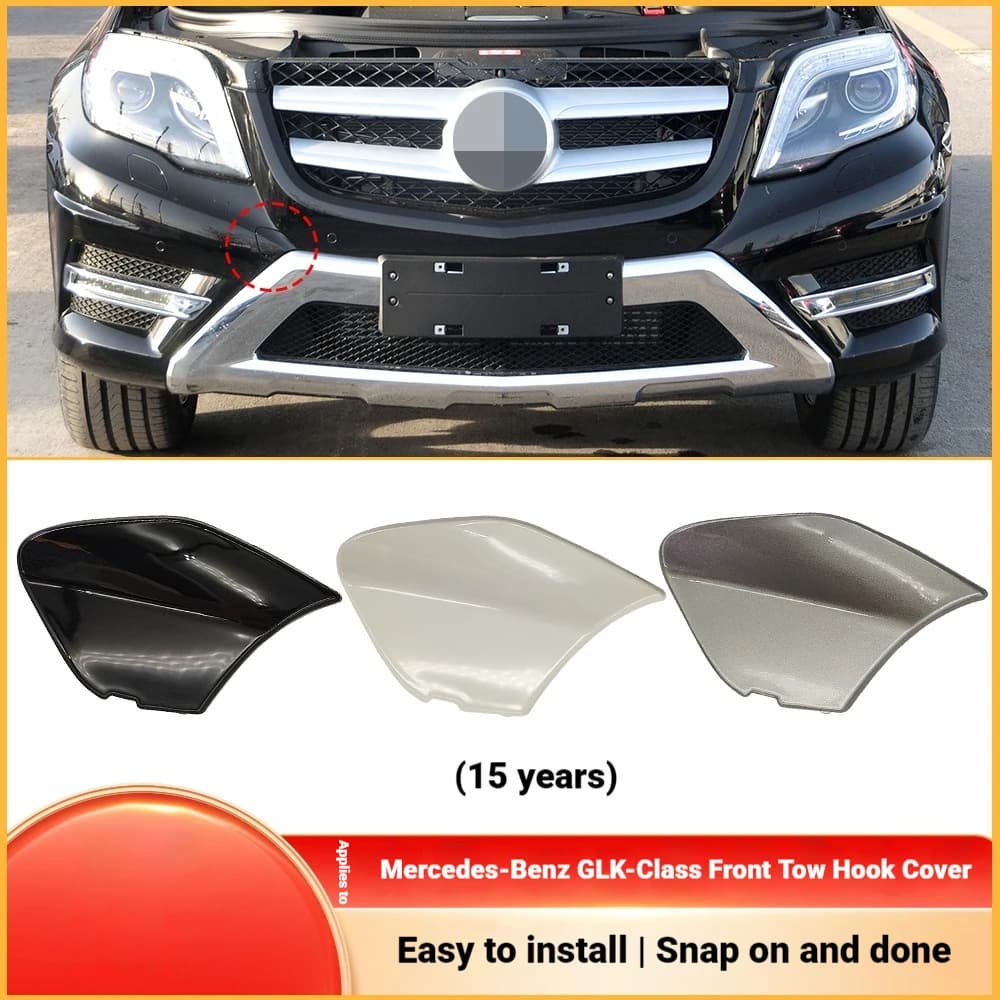 For Mercedes Benz X204 Front Trailer Cover GLK Front Bumper Traction Hook Hole Rescue Cover 2048851424