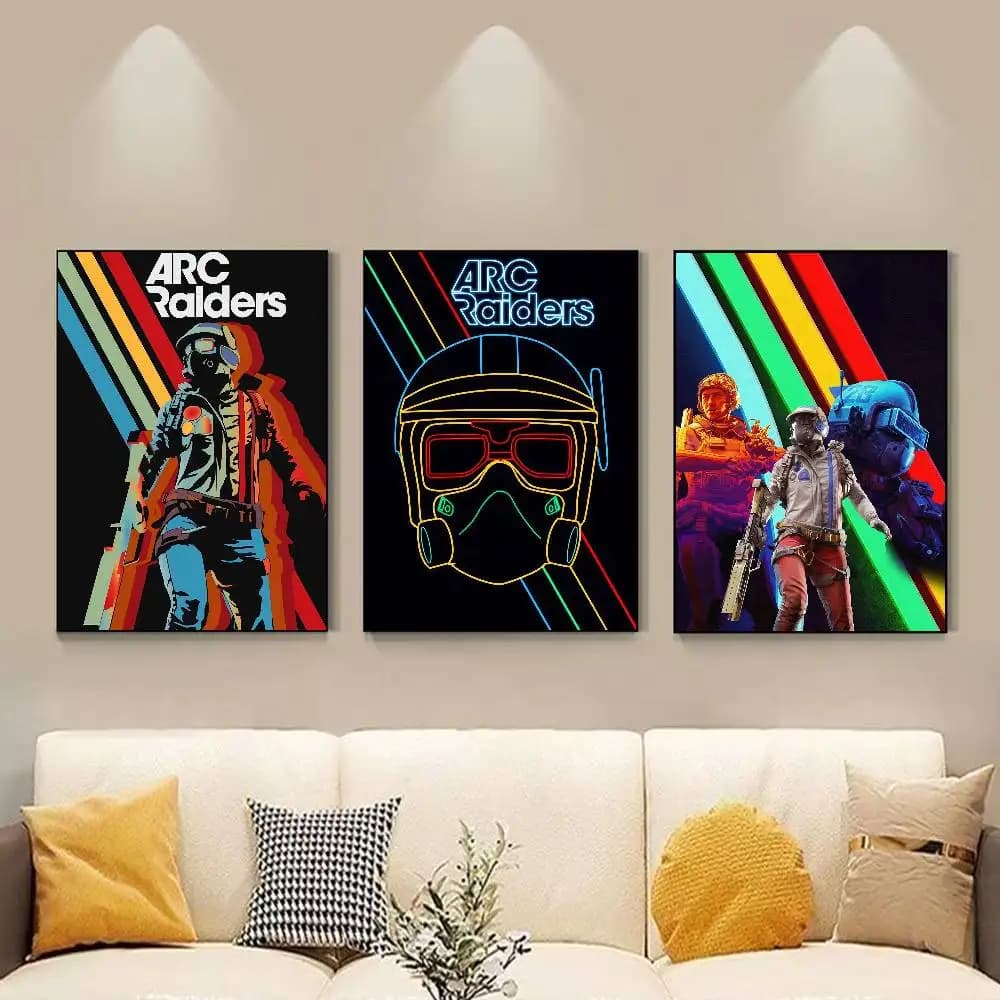 Game A-ARC R-Raiders Poster Versatile HD Waterproof Wall Art Self-Adhesive Decor for Any Space Ideal Gift