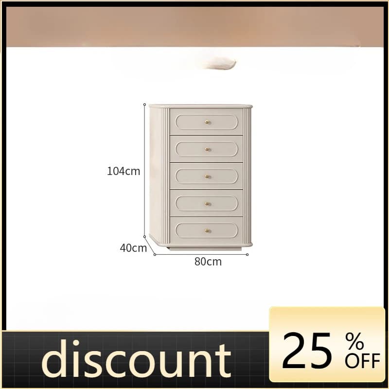 LMM cream wind pure solid wood TV cabinet coffee table French retro living room home floor cabinet