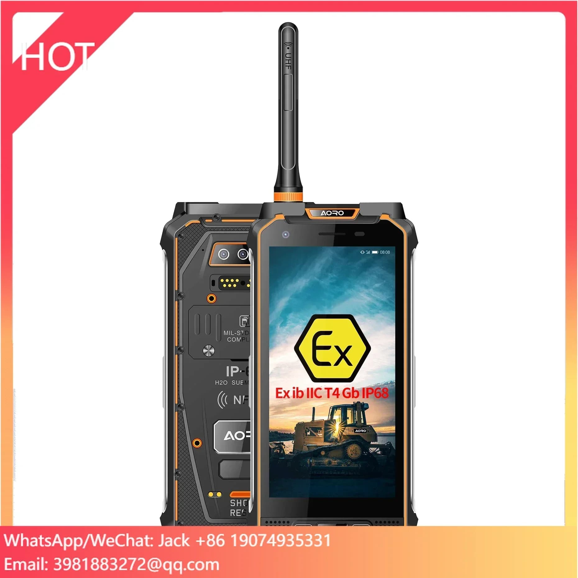 Unbreakable Oil And Chemical Industry Atex Rugged Phones Walkie Talkie Handy Gsm Wcdma Digital Dmr Mobile Phone