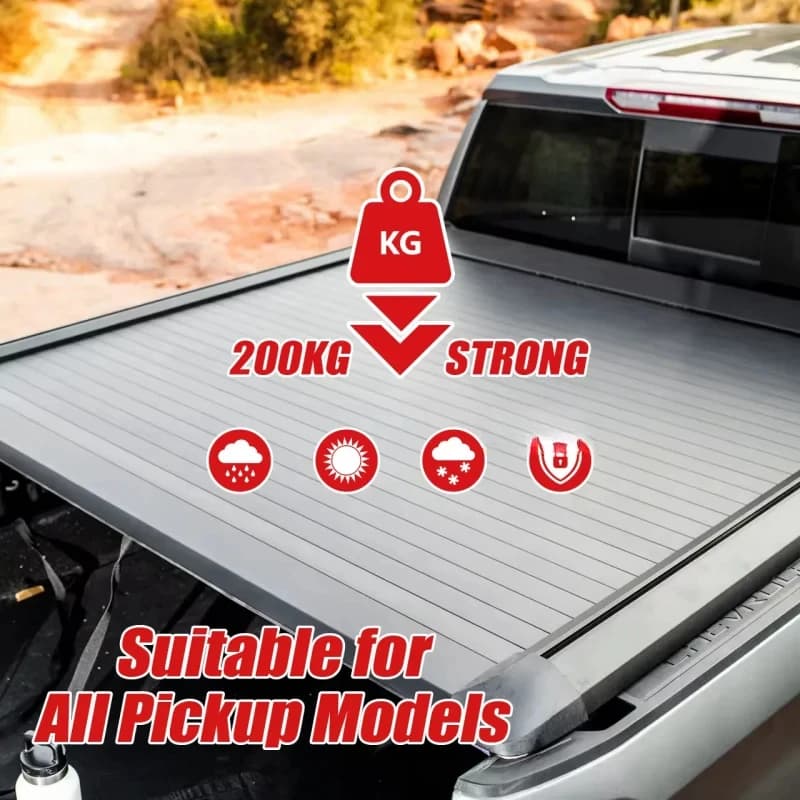 Custom Fit 4X4 Auto Accessories Waterproof Aluminum Hard Canopy Ranger F150 Pickup Truck Rusted Tonneau Bed C