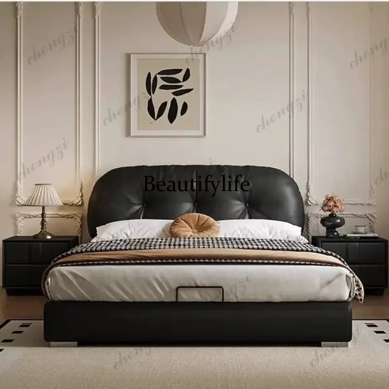 Queen Oak Luxury Double Bed Base High Sleeper Adults Bedroom Double Bed Storage Luxury Modern Small Camas De Casal Furniture
