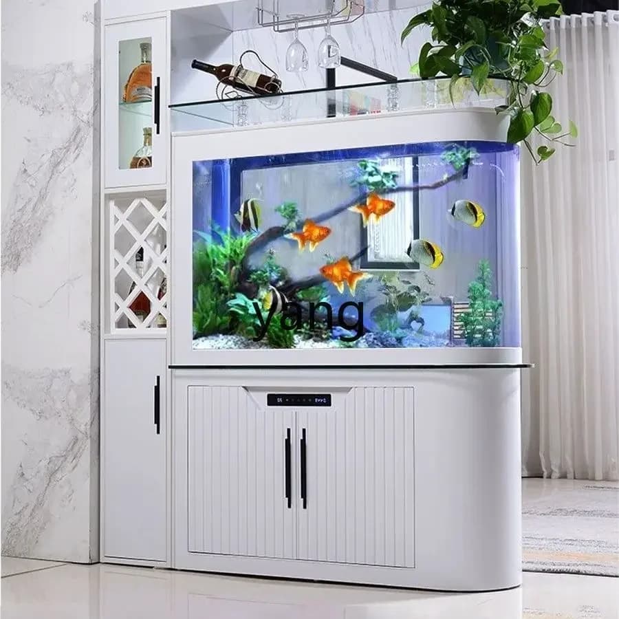 LH  light luxury living room fish tank wine cabinet screen partition household ecological aquarium