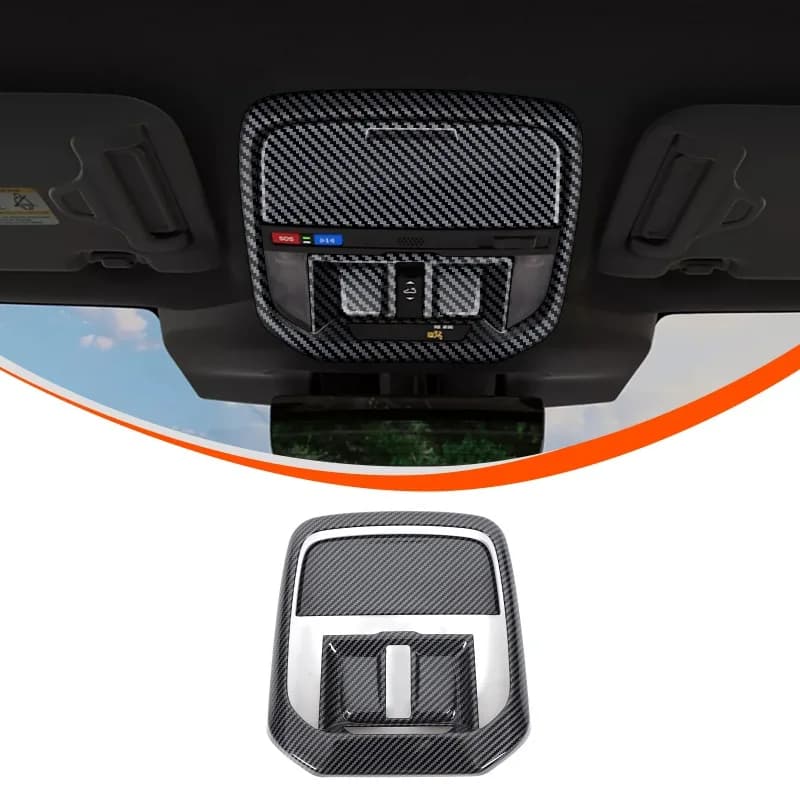 ABS Carbon Fiber Front reading lamp frame  for  2025+ Subaru Forester  Front interior dome light cover Car  Accessories