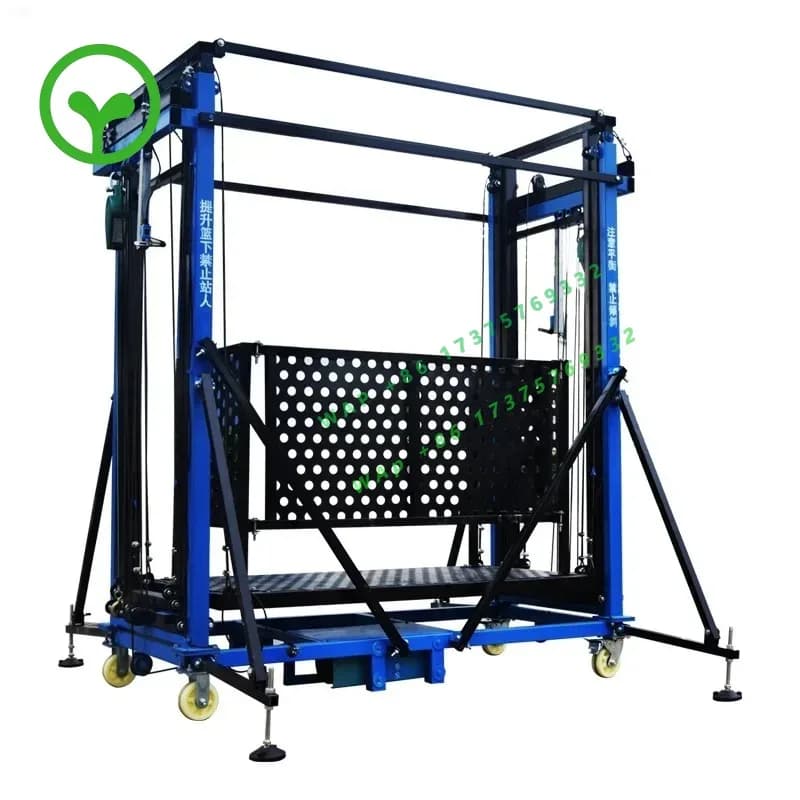 【2026】Wireless remote control folding small household maintenance platform mobile electric scaffolding lift