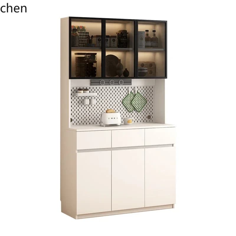 HT  side cabinet small size light luxury high-end storage wall integrated locker double layer