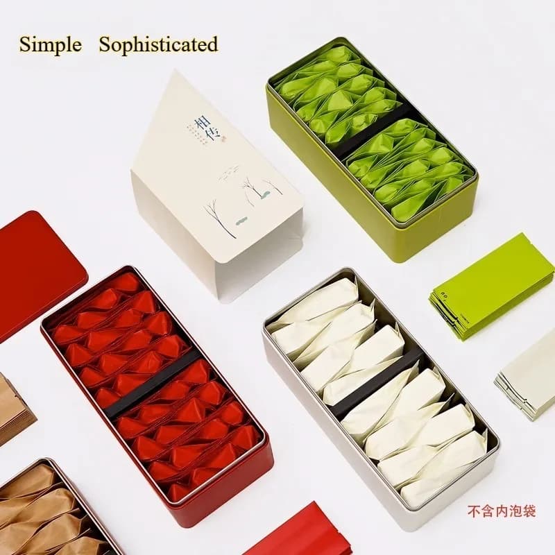 Tea packaging box empty gift box high-end general Tieguanyin half a catty green tea packaging iron box for 100-500g