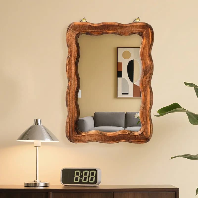 Design Organization Mirror Sticker Funky Makeup Teen Girl Luxury Mirror Vintage Bedroom Espejo Cuerpo Entero House Accessories