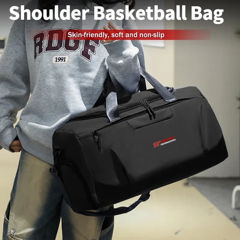 Car Styling Gym Bag Large Capacity Sports Tote Travel Shoulder Backpack For Ford ST Racing Performance Focus Mk2 Mk3 Fiesta Rang