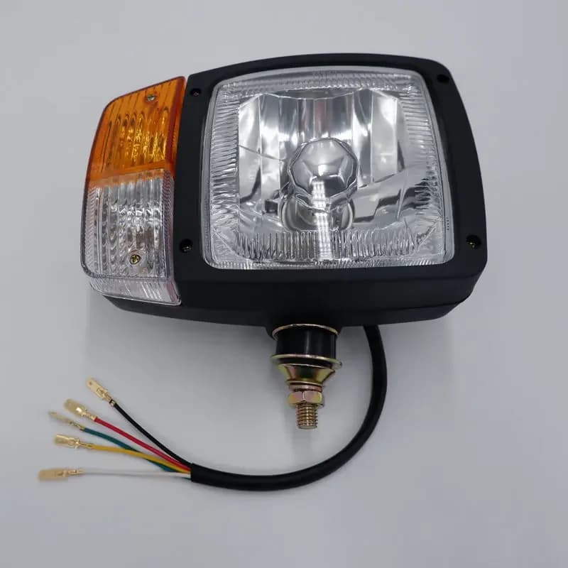 Suitable for Lonking Engineering Vehicle Headlights, Liugong Excavator Road Roller Headlights, Nylon PA Front and Rear Lights