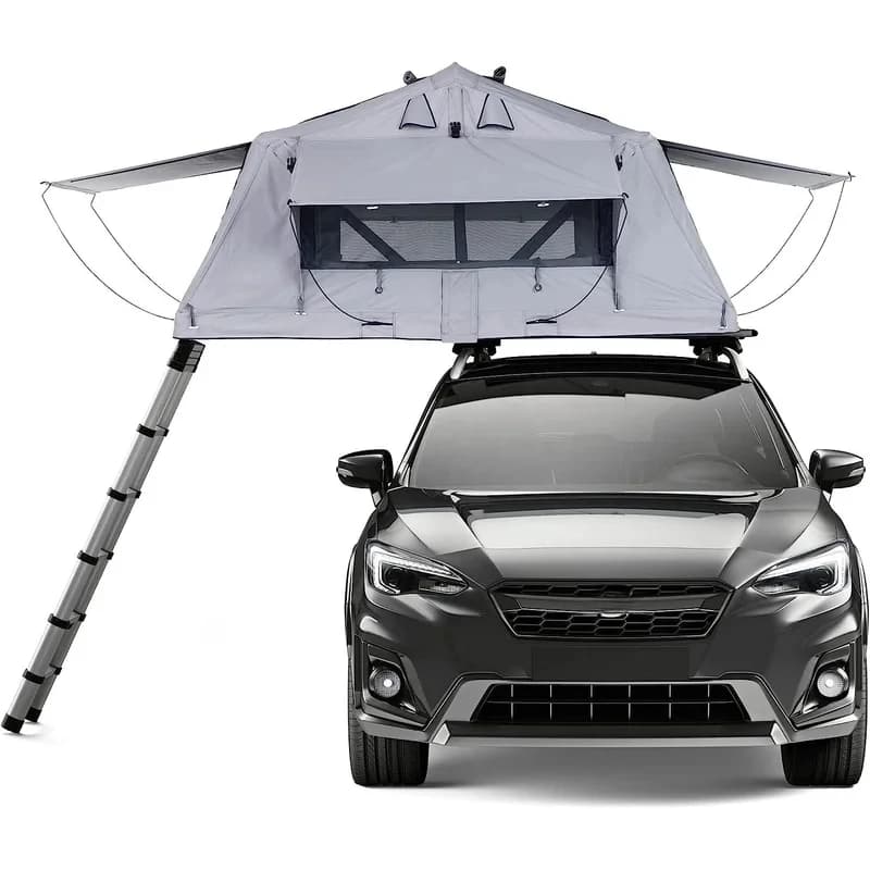 Foldable Soft Shell Rooftop Tent, Customizable Shelter for Truck Camping