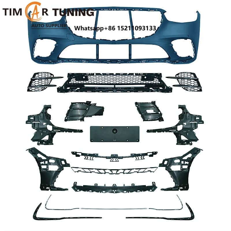 Tim Car Tuning W223 S450-Stye Bodykit for S-Class W223(2021-2023) W223 S450 Front Bumper, Side Skirt,Rear Bumper
