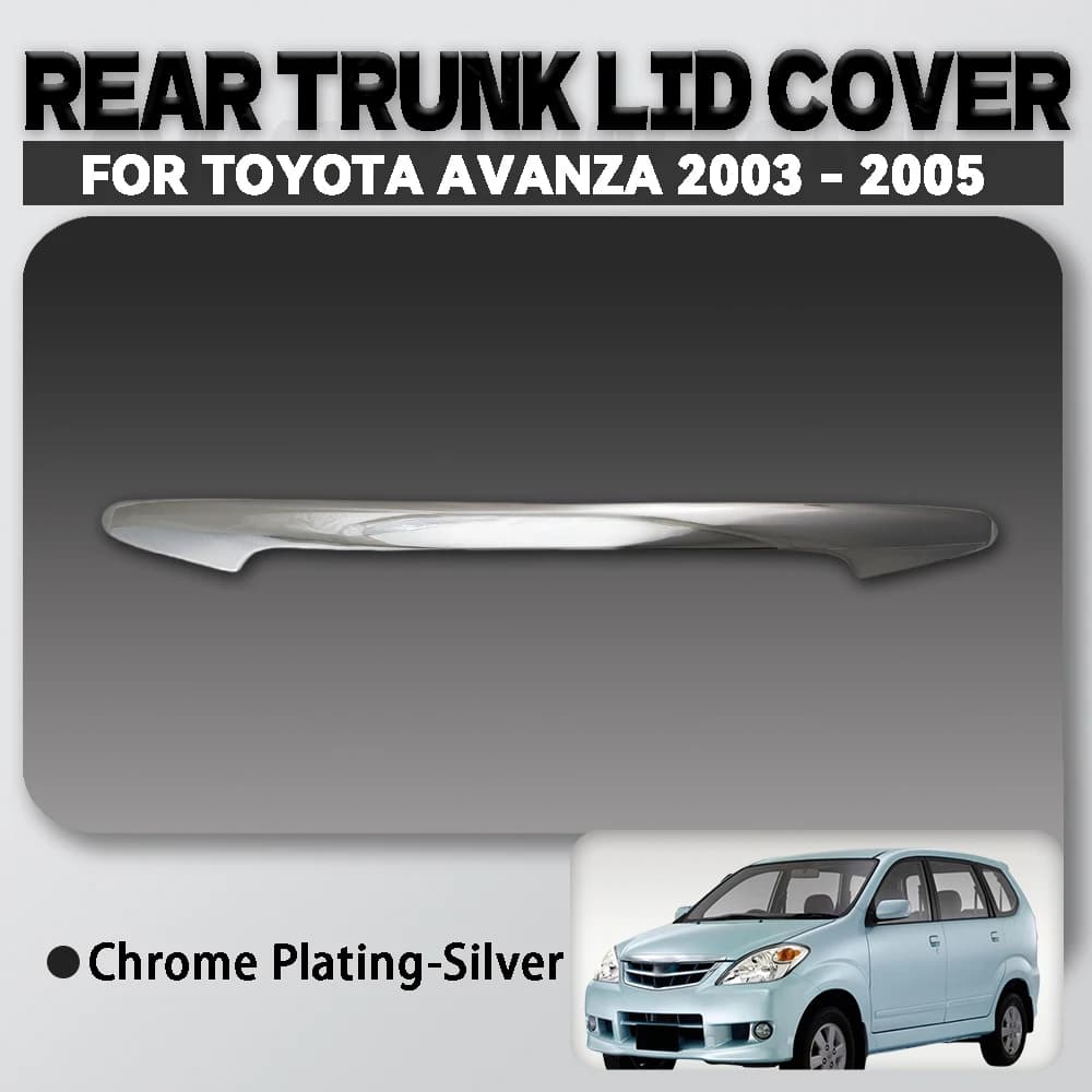 For Toyota Avanza 2003 - 2005 Abs Chrome Plated Silver Car Rear Trunk Lid Cover Trim Car Accessories Exterior Decorate